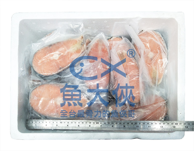 智利-鮭魚厚切20片(6kg/15%冰/套袋/件)-1D7B【魚大俠】FH259