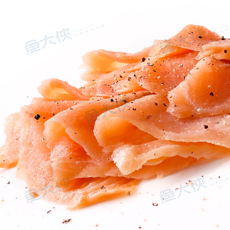 挪威-煙燻鮭魚切片(250g/包)-1F3B【魚大俠】FH150