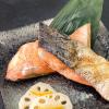 日式-單片薄鹽鮭魚(100g/片)#帶皮...