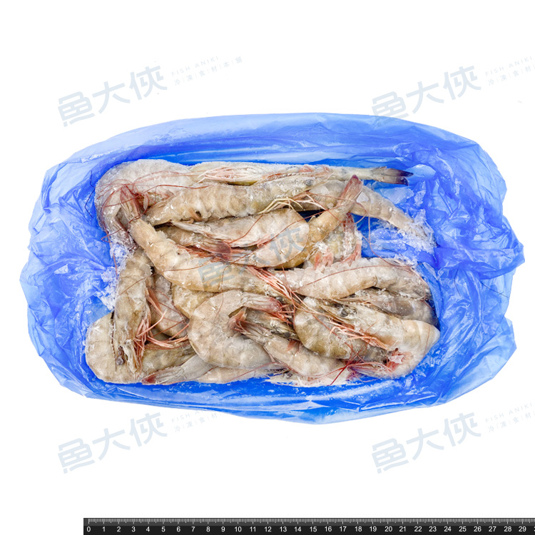 中美活凍40/50生白蝦(750g/盒)#小盒-1A4A【魚大俠】SP109