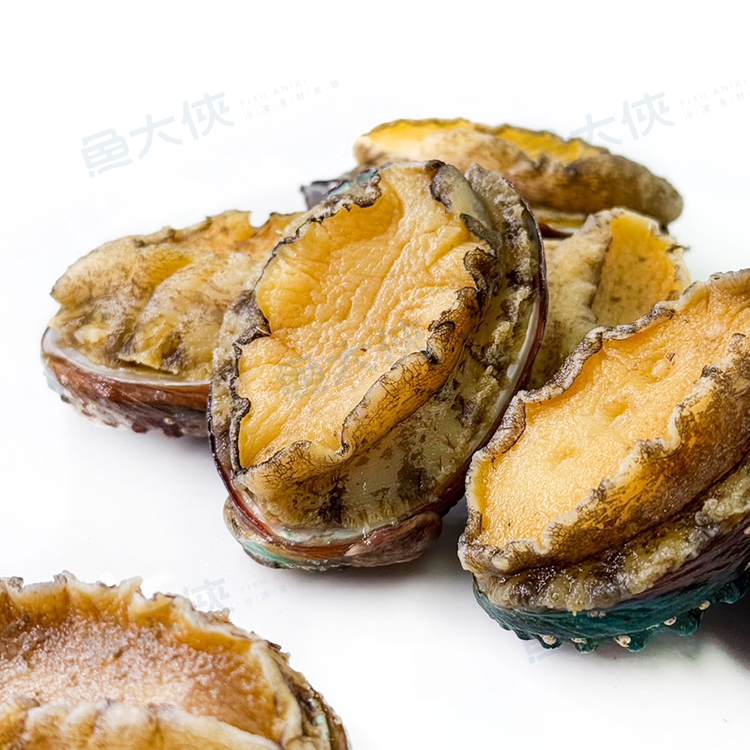 熟凍-帶殼大盤鮑魚(14~16顆/淨550g/包)-1H4A【魚大俠】BC034