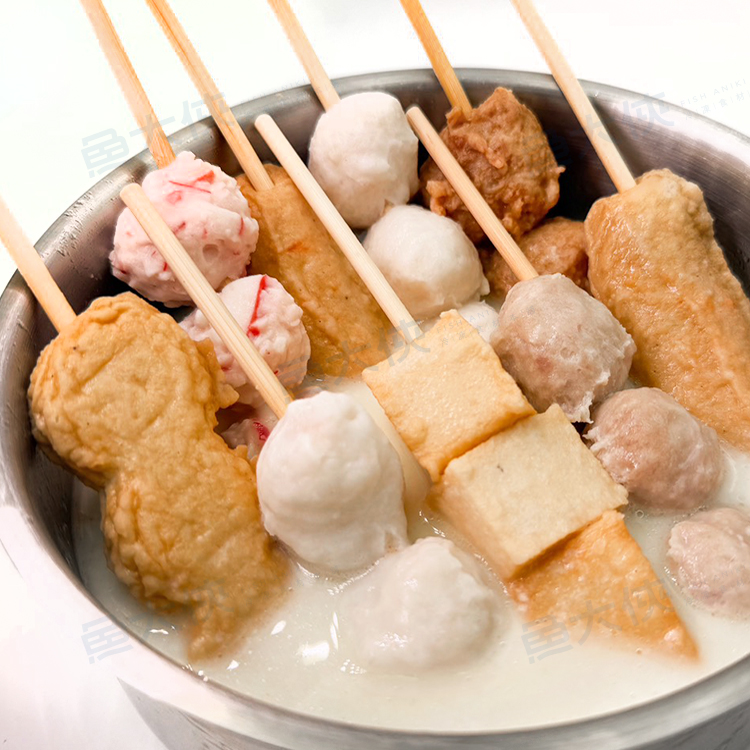 綜合關東煮串/燒烤串(10支/430g/包)#烤肉串燒-1I1A【魚大俠】FF1104