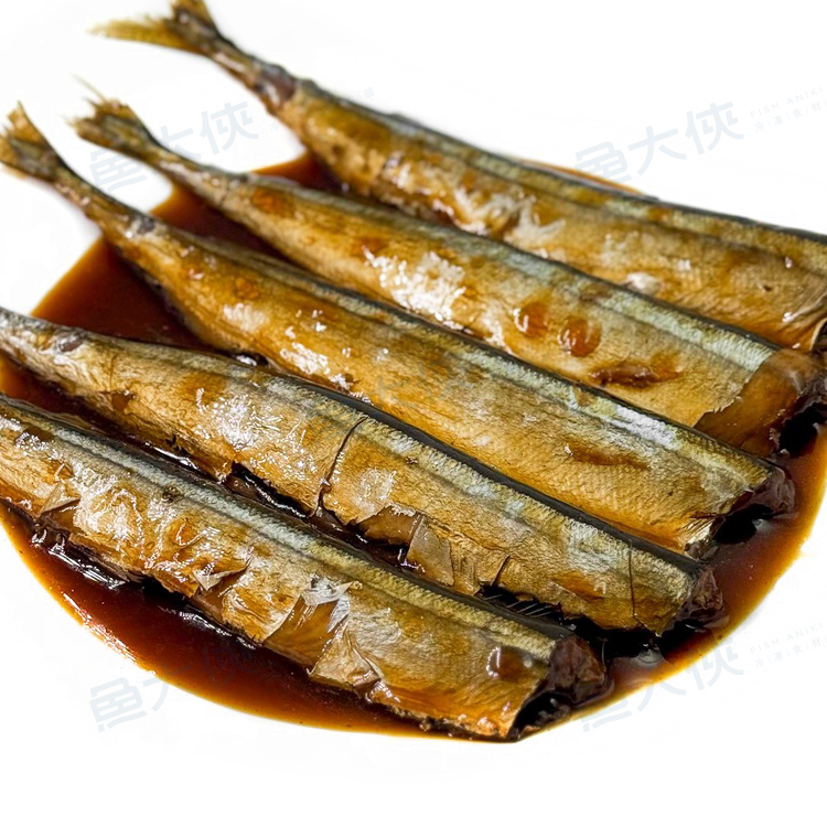 甘露煮秋刀魚(5尾/500g/包)-1D7A【魚大俠】FH402