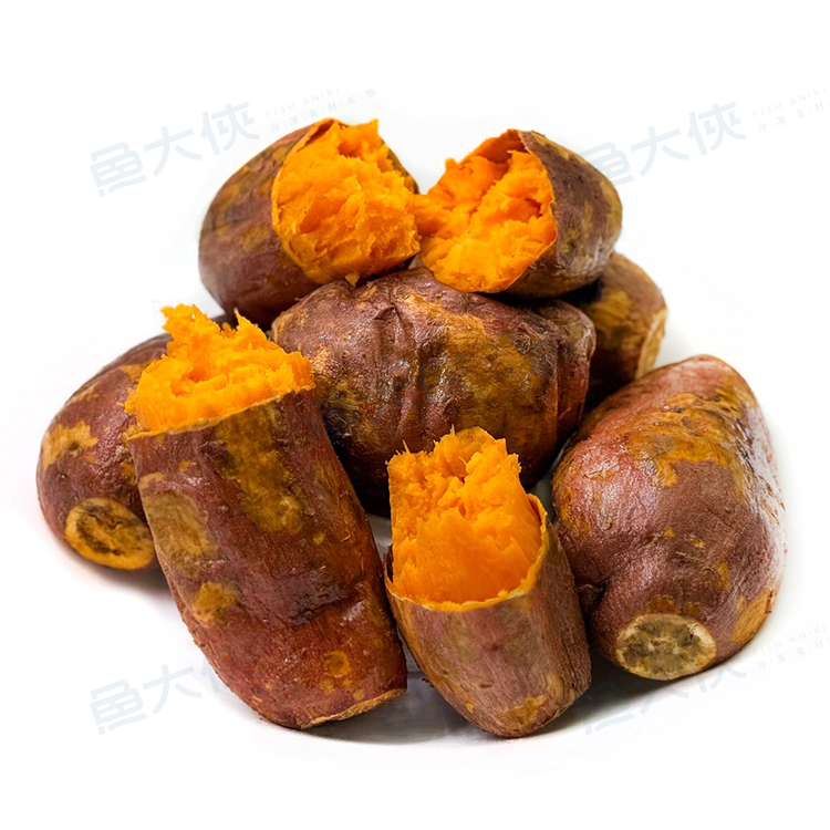 台灣小農-66號紅心地瓜(1kg/包)#紅肉地瓜-2J3B【魚大俠】AR341