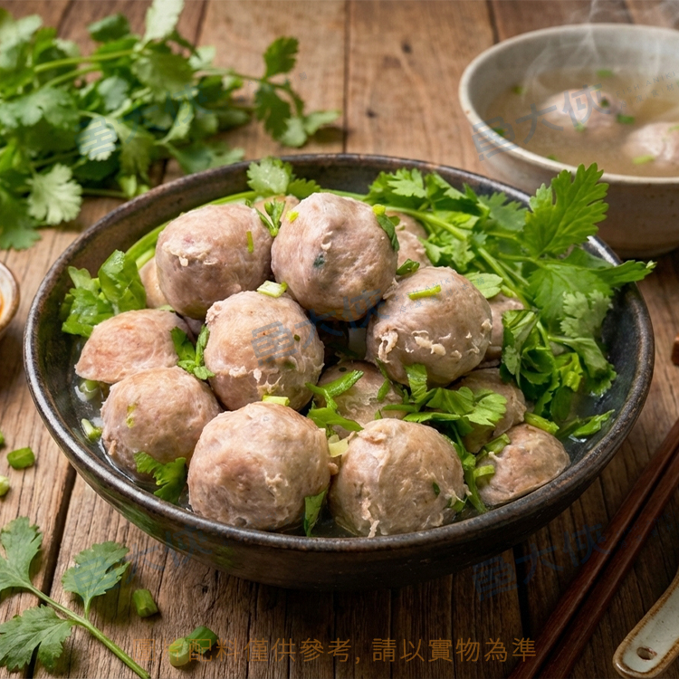 嘉楠-特級香菜貢丸(300g/包)-1I7A【魚大俠】FF1127