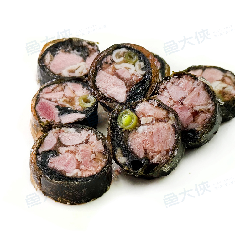 黑捲-海苔旗魚水晶凍捲(210g/條)#冷盤即食-2G4A【魚大俠】FF1128