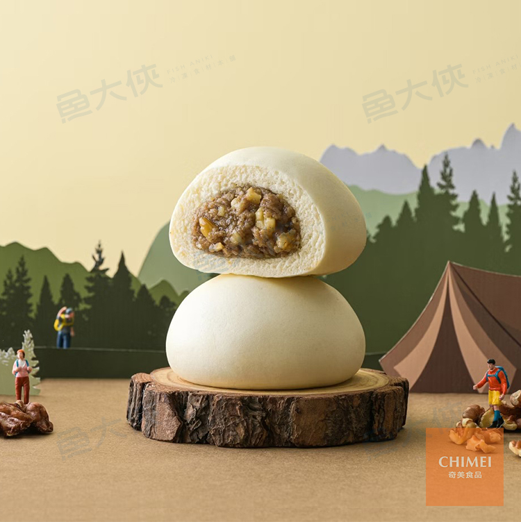 奇美食品-金香堅果核桃包(5顆/325g/包)#全素-2B7A【魚大俠】FF1131