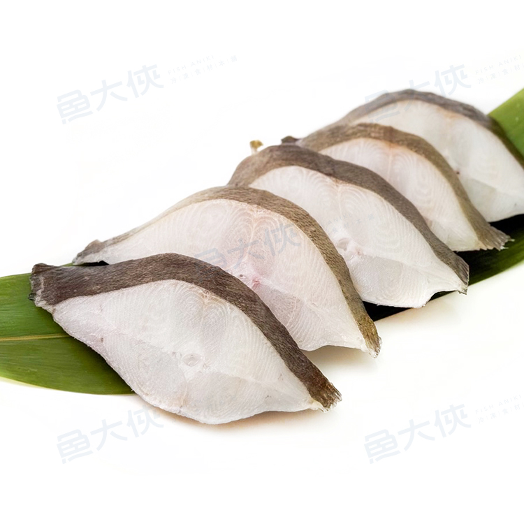 大比目魚薄切片(全無洞/5片/300g/30%冰/包)-2J1A【魚大俠】FH415